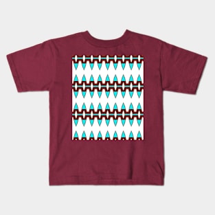 Turquoise tribal Kids T-Shirt